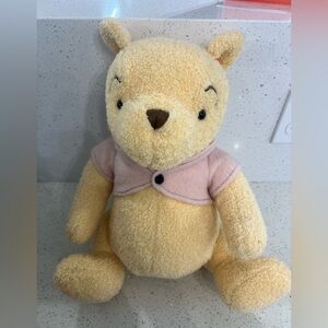 Disney Store Classic Winnie The Pooh Plush Bear 18 in Pink Shirt Jointed